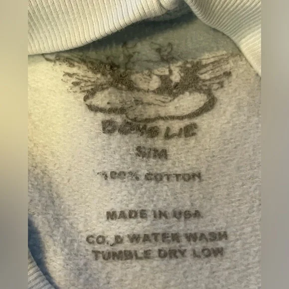 BOYS LIE SPACE CADET Cupid Light BLUE Pullover Sweatshirt Cotton Small / Medium - Picture 6 of 6